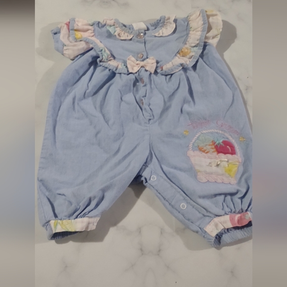 Vintage romper for baby girl size 0/6M - Picture 1 of 8